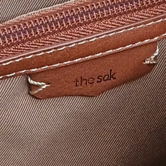 The Sak Women's Sierra Leather Tote Brown Shoulder Bag - Picture 6 of 15